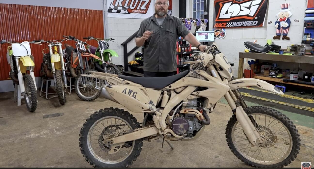 Do you want to see the inner workings of a strange 2WD military motorcycle? of course you do!