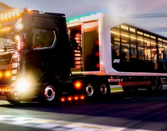 F1 is selling its richest fans a fancy dinner on a flat-bed truck as it drives around a track