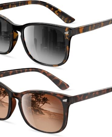 FEIDUSUN Polarized Sunglasses for Women and Men Classic Trendy Sun Glasses with UV Protection