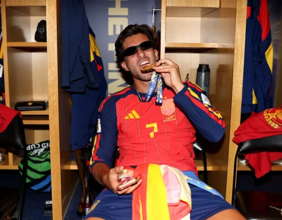 Ferran Torres also won the Haircut World Cup