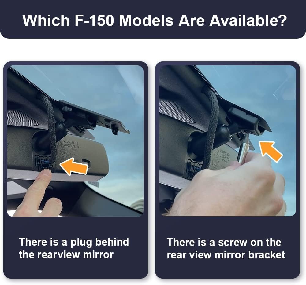 Fitcamx 4K Dash Cam Suitable for Ford F150 & F250 2021-2025 Limited XLT XL Raptor Lariat Platinum King Ranch Tremor, OEM Look, UHD 2160P Video, WiFi&APP, Loop Recording, G-Sensor, Plug&Play, 64GB Card