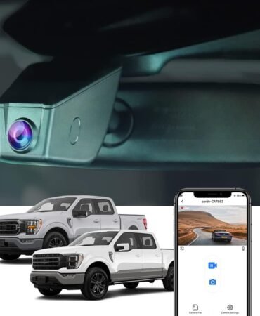 Fitcamx 4K Dash Cam Suitable for Ford F150 & F250 2021-2025 Limited XLT XL Raptor Lariat Platinum King Ranch Tremor, OEM Look, UHD 2160P Video, WiFi&APP, Loop Recording, G-Sensor, Plug&Play, 64GB Card