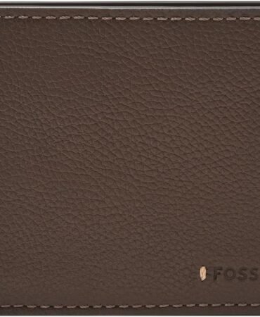 Fossil Carson Leather Bifold Wallet for Men with Flip ID