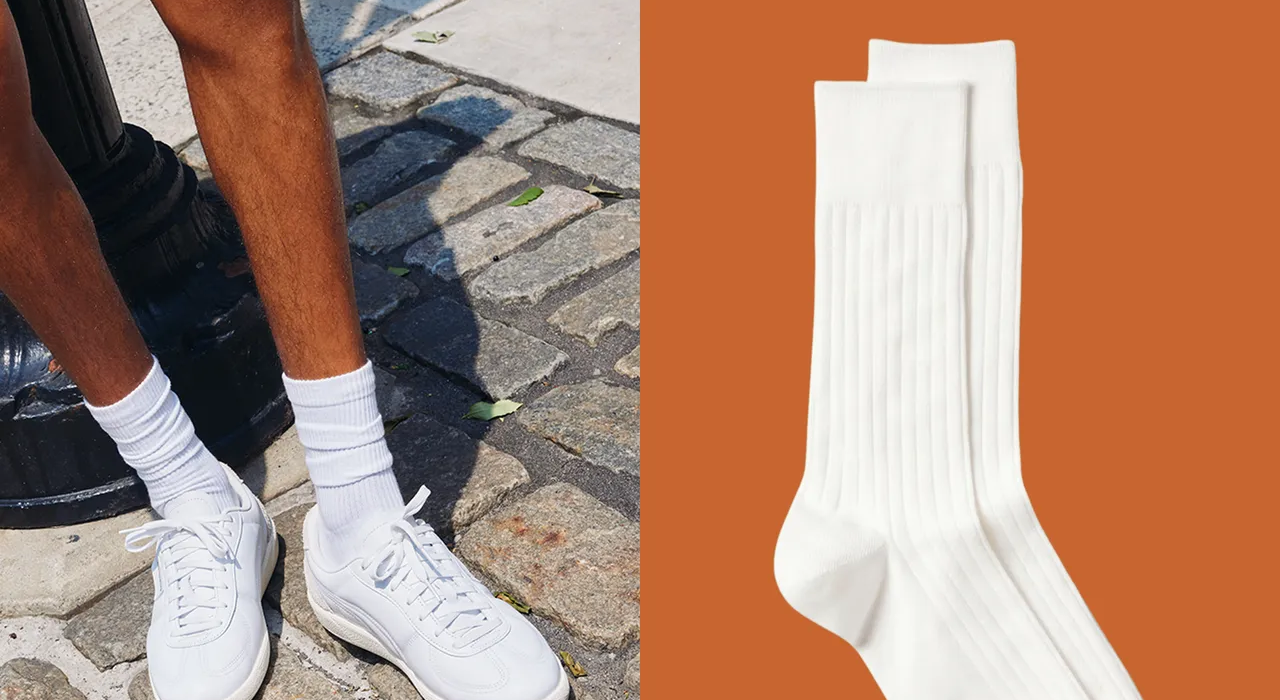 Funny socks come and go. white crew socks are forever