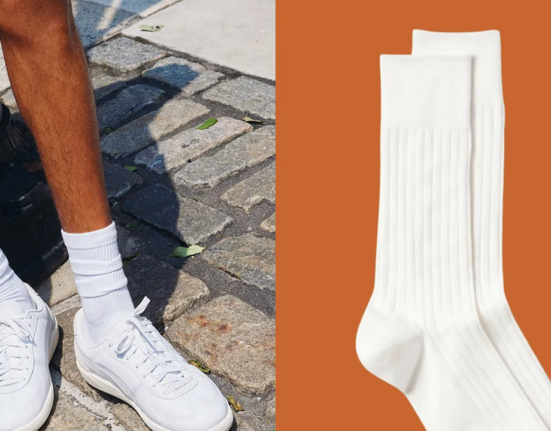 Funny socks come and go. white crew socks are forever