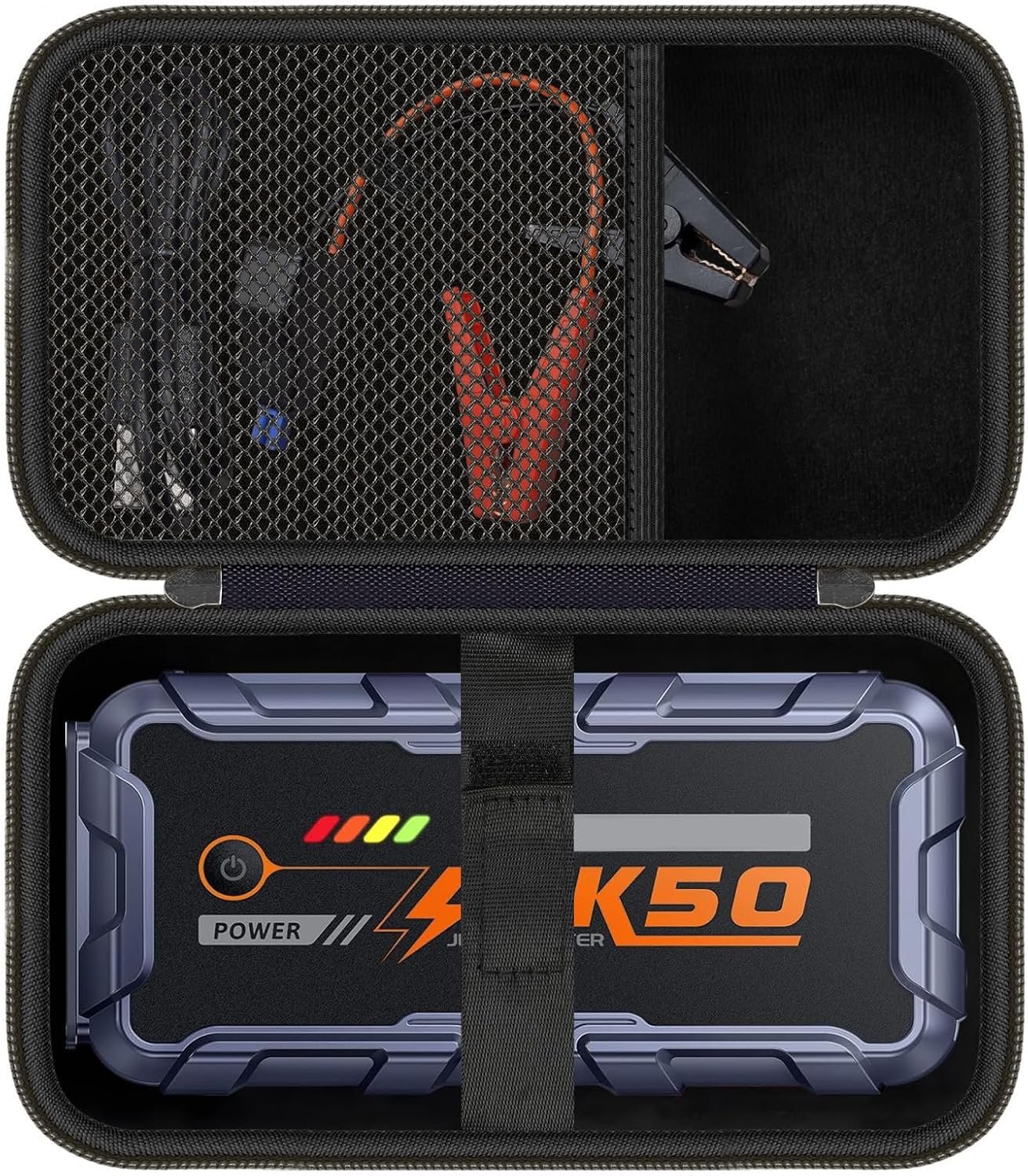 Hard Case for TREKURE TK50 8000A 26800mAh Car Battery Jump Starter, Portable Storage Jump Starter Box (Case Only)