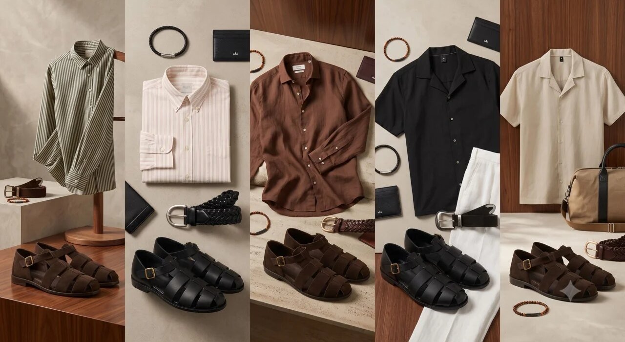 How to Style Fisherman Sandals for Men, 5 Outfit Examples