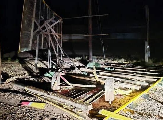 Iconic Route 66 sign destroyed by monsoon storm