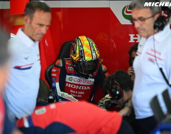 Joan Mir suffers 12th crash of the MotoGP season at the German GP