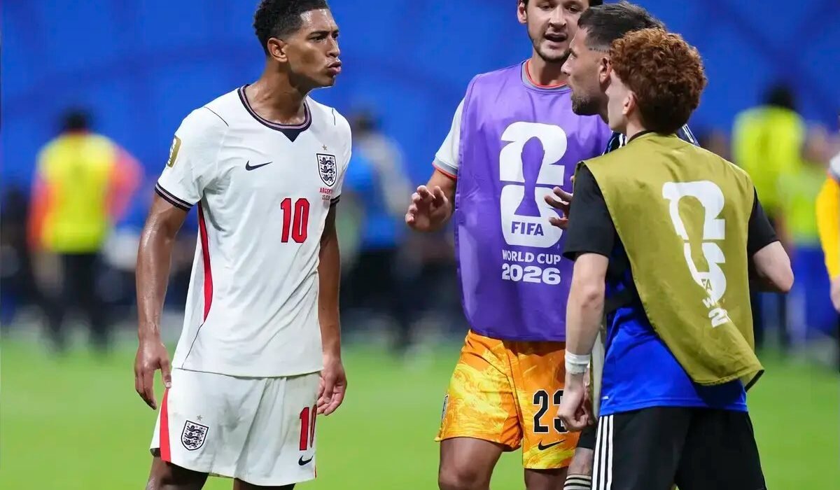 Jude Bellingham appears to blame England teammate for Argentina's World Cup goal