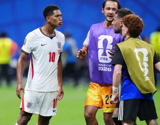Jude Bellingham appears to blame England teammate for Argentina's World Cup goal