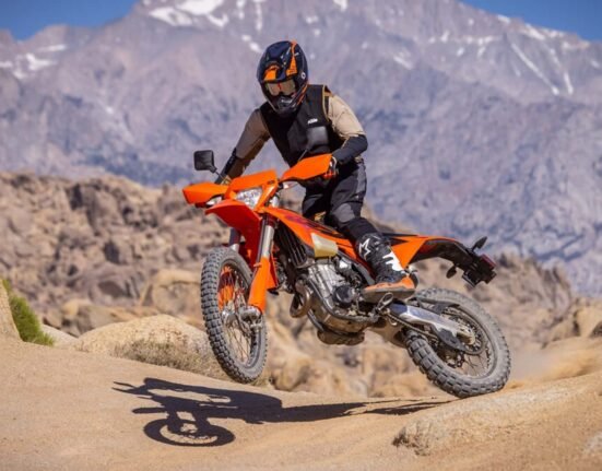 KTM introduced its new dual sport motorcycles. But they're basically race bikes with license plates