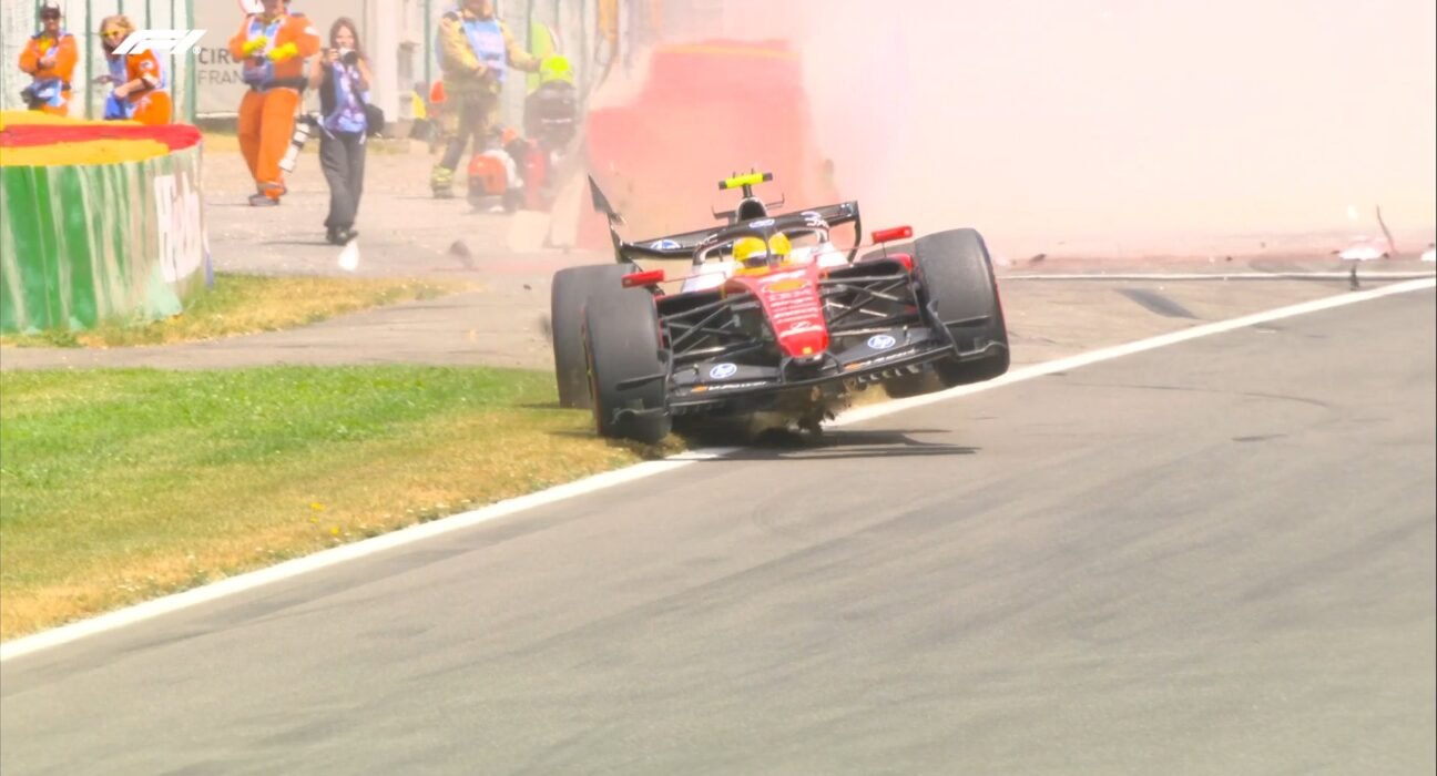 Kimi Antonelli dominates final Belgian GP practice as Lewis Hamilton beats Ferrari
