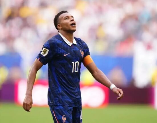 Kylian Mbappe breaks Lionel Messi's all-time World Cup scoring record with double against England