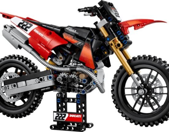 LEGO has transformed the Ducati Desmo450 MX into a Technic model celebrating the brand's first production Motocross bike.