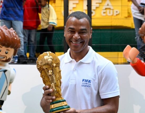 LEGO unveils the world's largest FIFA World Cup trophy