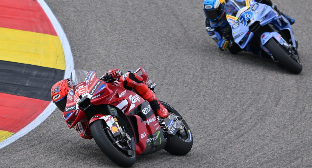 Marc Marquez dominates German Grand Prix as Alex Marquez is eliminated