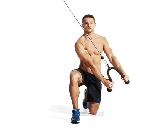 Master the Half-Kneeling Cable Chop for greater core strength and rotational power