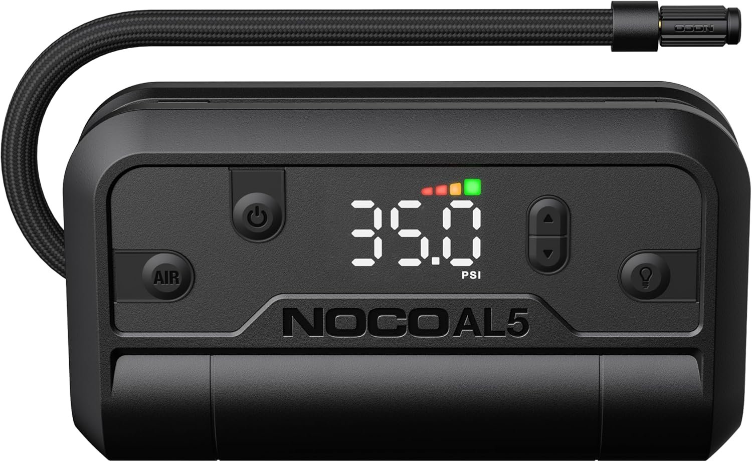 NOCO Air AL5: Cordless Tire Inflator – Portable Rechargeable Air Compressor with USB-C – 17 LPM Inflates 0–40 PSI in 7 Minutes – Digital Gauge + Auto-Shutoff – For Tires up to 31-Inches