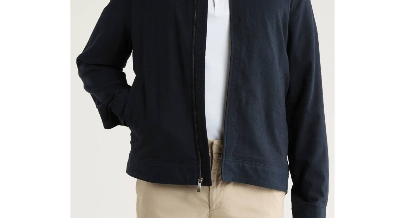 Nordstrom Rack's sleek linen-cotton bomber jacket is 75% off during the Rack sale