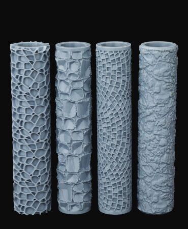 RPG Terrain Texture Roller for Foam and Clay Modeling- Professional for Dungeon Walls, DND Terrain Sets, TTRPG Buildings, and Role Playing Table Maps- AS744A Road Paving