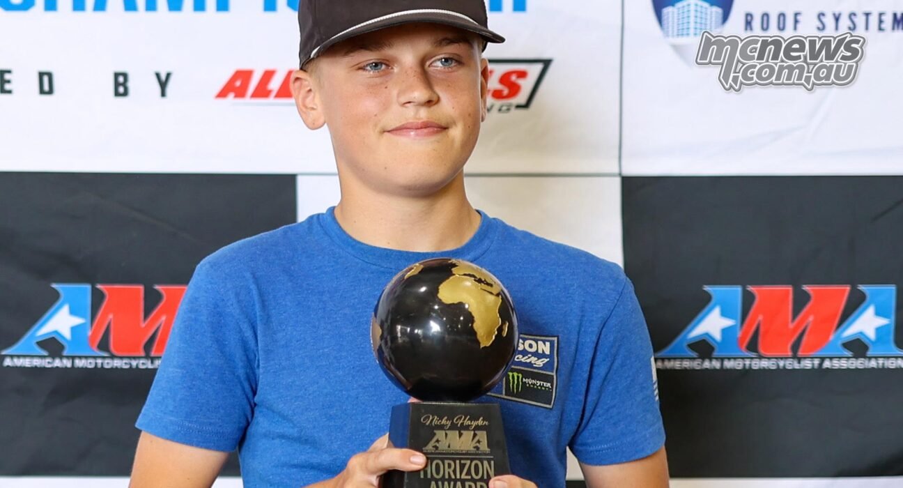 Sam Drain wins Nicky Hayden AMA Horizon Award