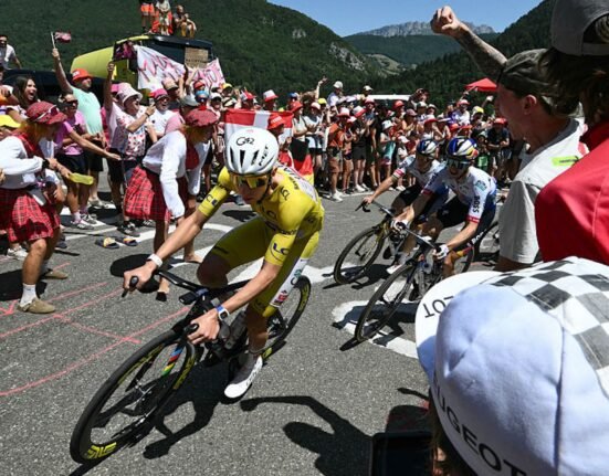 Scientists analyze Tadej Pogacar's Tour de France climbs to measure the limits of human endurance