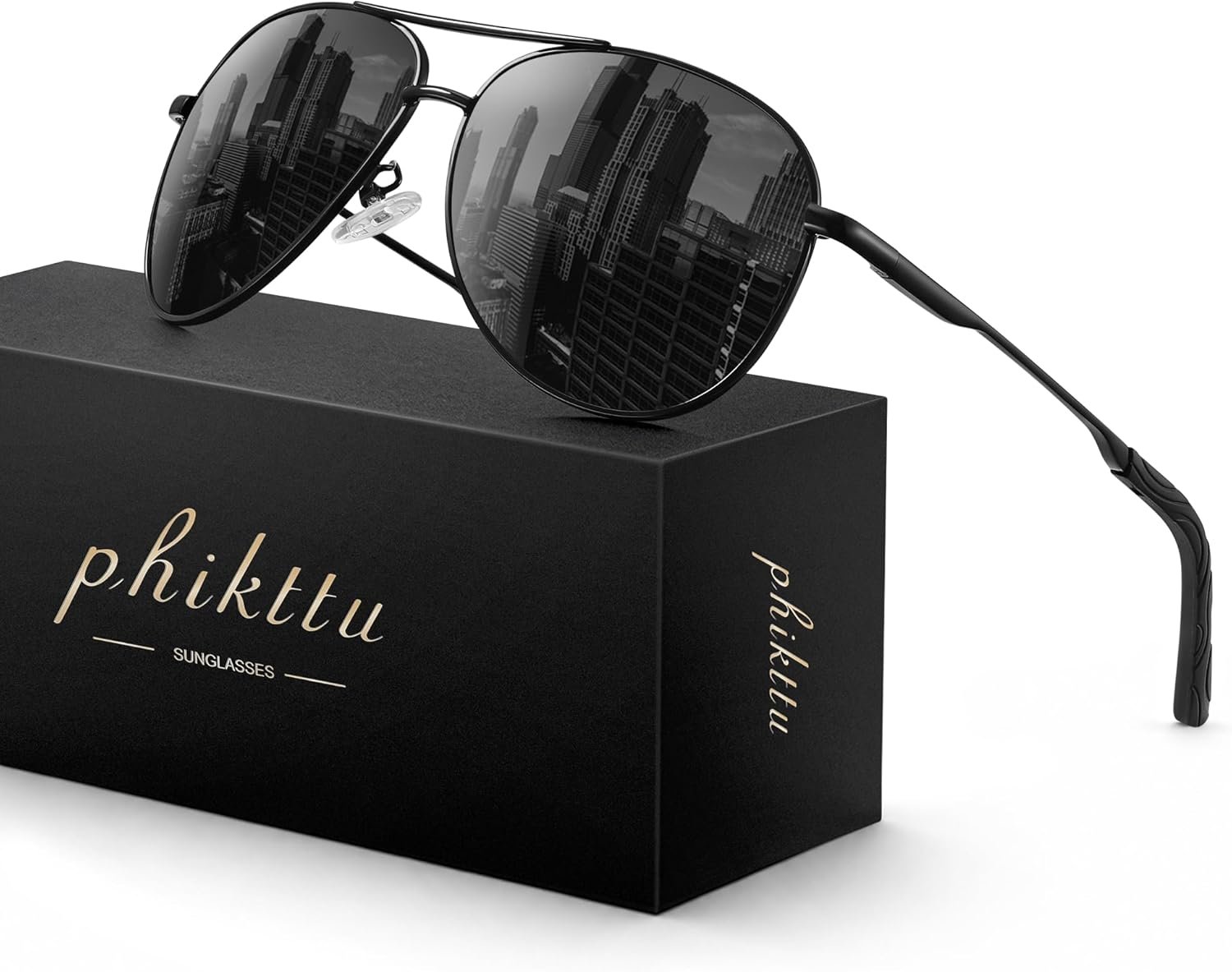 Sunglasses Men Polarized Aviator Sunglasses for Men Women Fishing Driving Sun glasses Metal Frame UV400 Protection