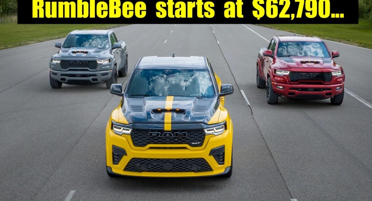 The 2027 Ram 1500 Rumble B V8 street trucks start at $62,790 and the supercharged SRT is...