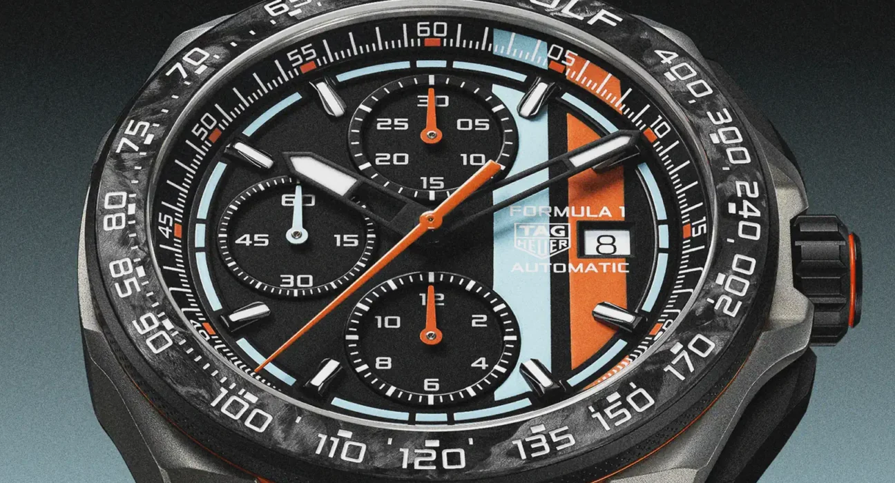 The new TAG Heuer Gulf Chronograph meets Trackhouse MotoGP
