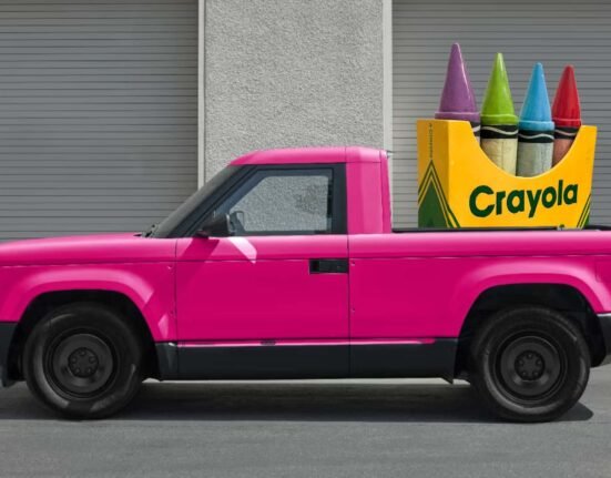 The slate lets you choose colors straight from a Crayola crayon box