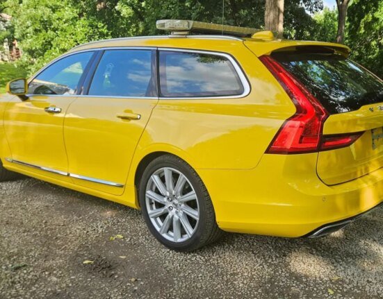 The strangest feature of the Volvo V90 isn't the paint. it's in the trunk