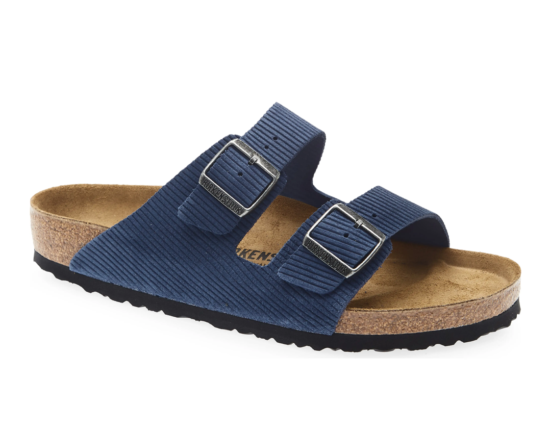 There's a rare 30% discount on one of Birkenstock's textured Arizona sandals right now