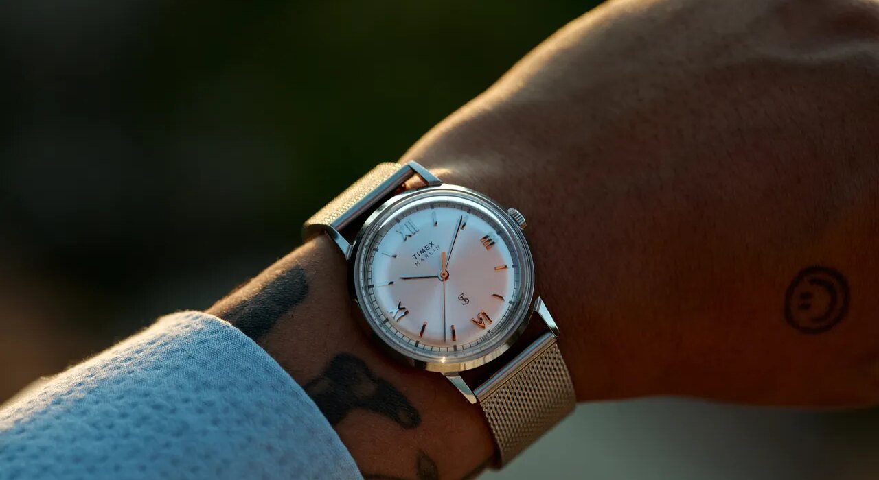 Timex and Todd Snyder's Hit Streak Continues with Marlin on Stainless Steel Mesh