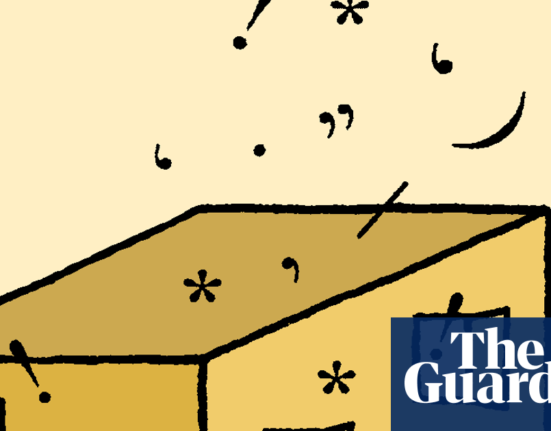Tom Gould at the Punctuation Factory - Cartoon