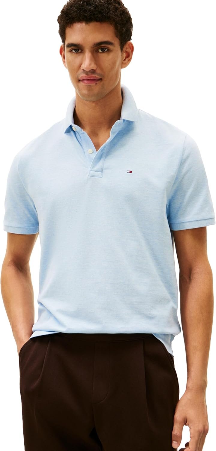 Tommy Hilfiger Men's Short Sleeve Cotton Pique Polo Shirt in Classic Fit