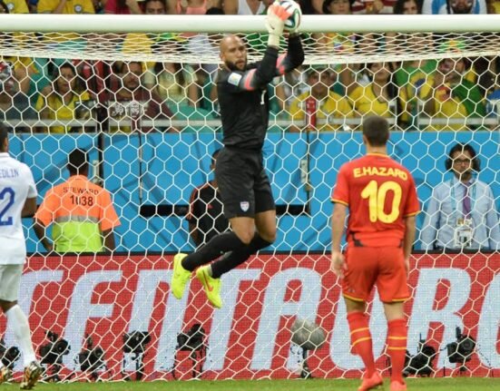 US goalkeeper Tim Howard, who was sacked before the World Cup, became the hero of one of the biggest upsets in football