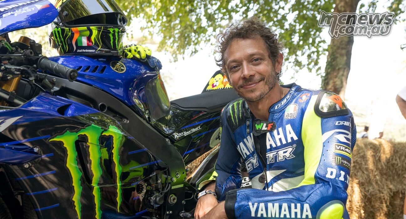 Valentino Rossi reunites with Yamaha M1 at Goodwood
