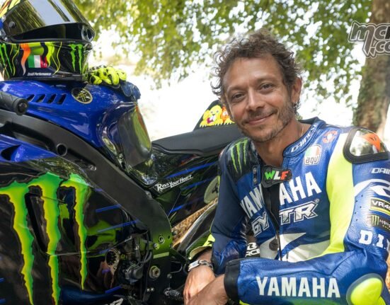Valentino Rossi reunites with Yamaha M1 at Goodwood