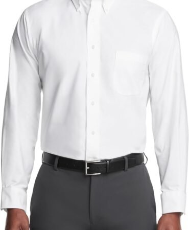 Van Heusen Men's Regular Fit Oxford Solid Buttondown Collar Dress Shirt
