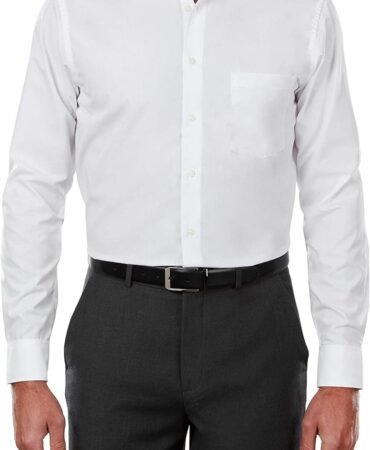 Van Heusen Men's Tall FIT Dress Shirts Poplin