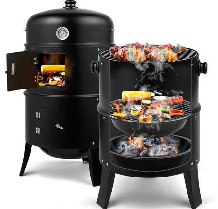 Walmart has the Vertical Charcoal Grill and Smoker on sale right now for just $60