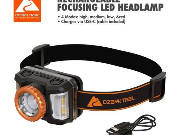 Walmart's Ozark Trail label creates a $20 rechargeable headlamp that's 'perfect' for camping trips and more