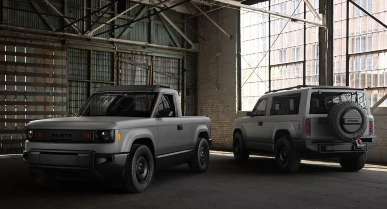 Why did the slate truck change battery types before going on sale?