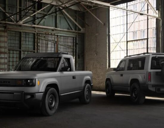 Why did the slate truck change battery types before going on sale?