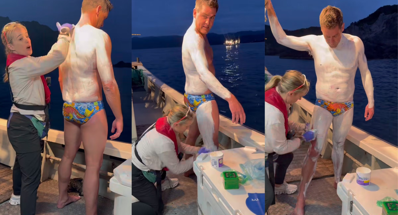 Why this endurance swimmer covered herself in diaper cream and bag balm