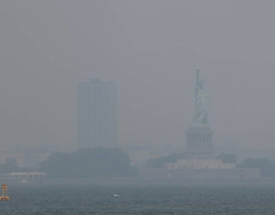 Wildfire smoke is spreading across the Northeast and experts say the heat dome is making it worse