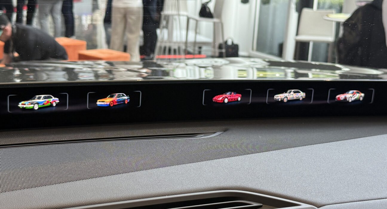 You can showcase famous BMW art cars on the new X5's Panoramic Vision Display, why not?